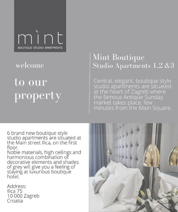 Mint Boutique Studio Apartments 2 Ζάγκρεμπ Εξωτερικό φωτογραφία